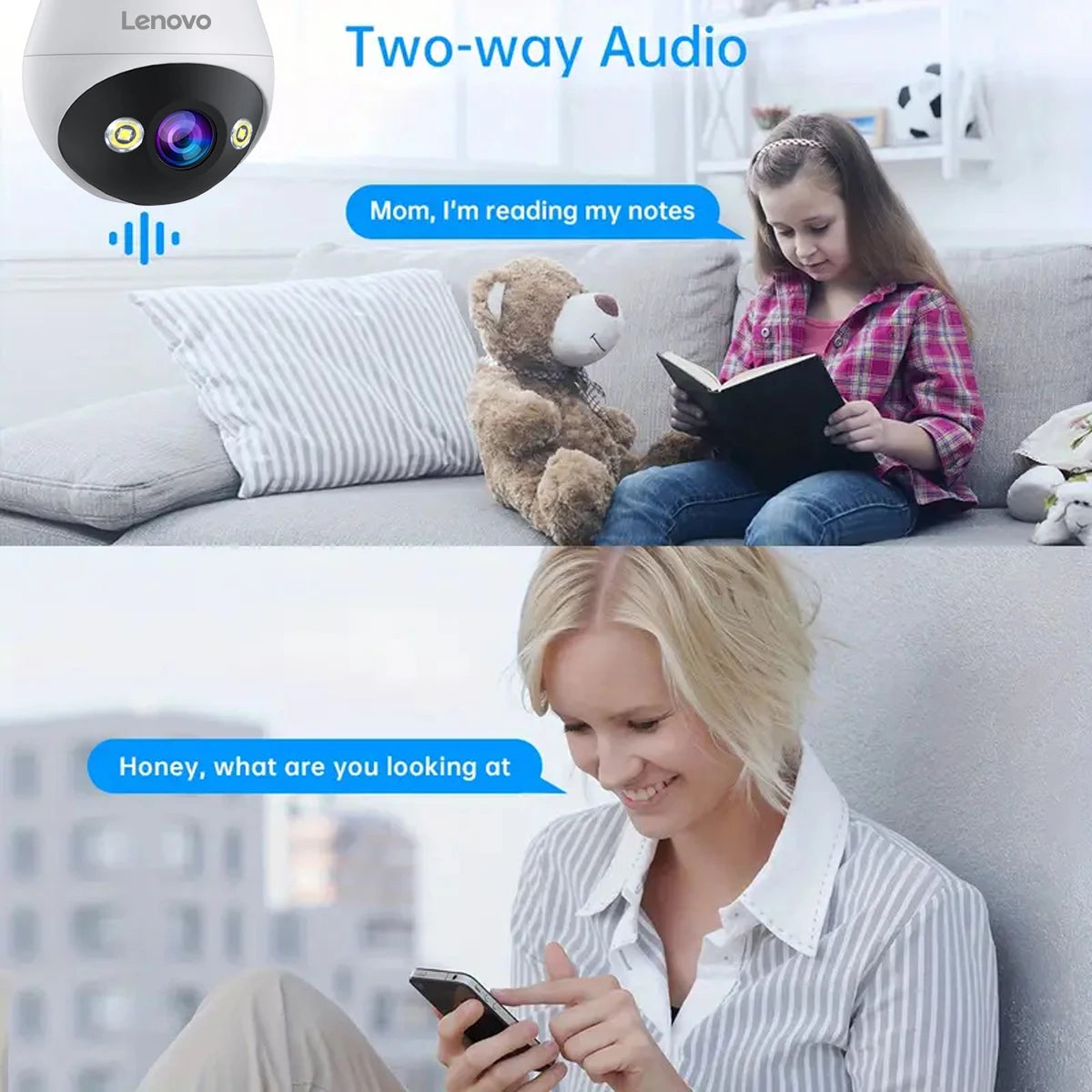 3MP Wireless Bulb Security Camera