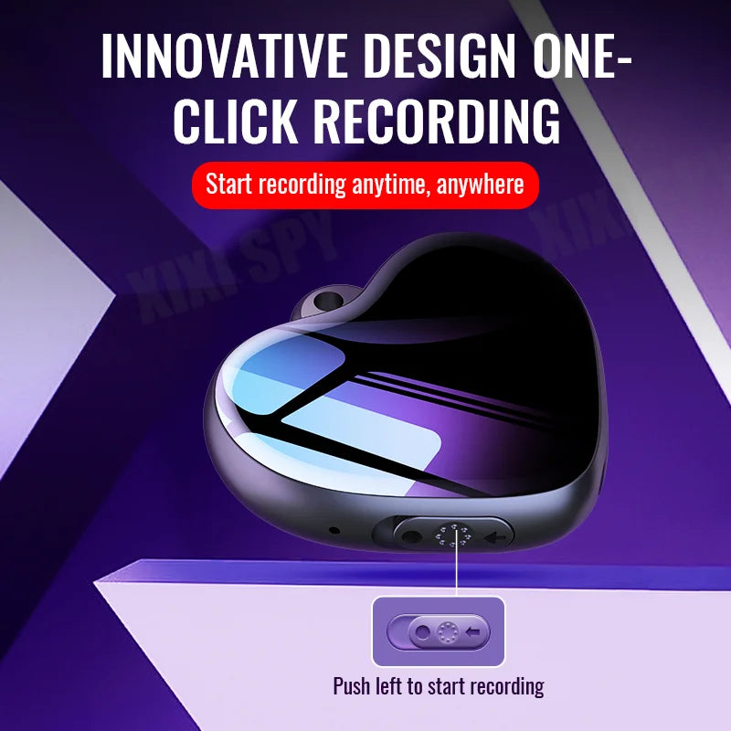 Mini Heart Voice Activated Digital Recorder
