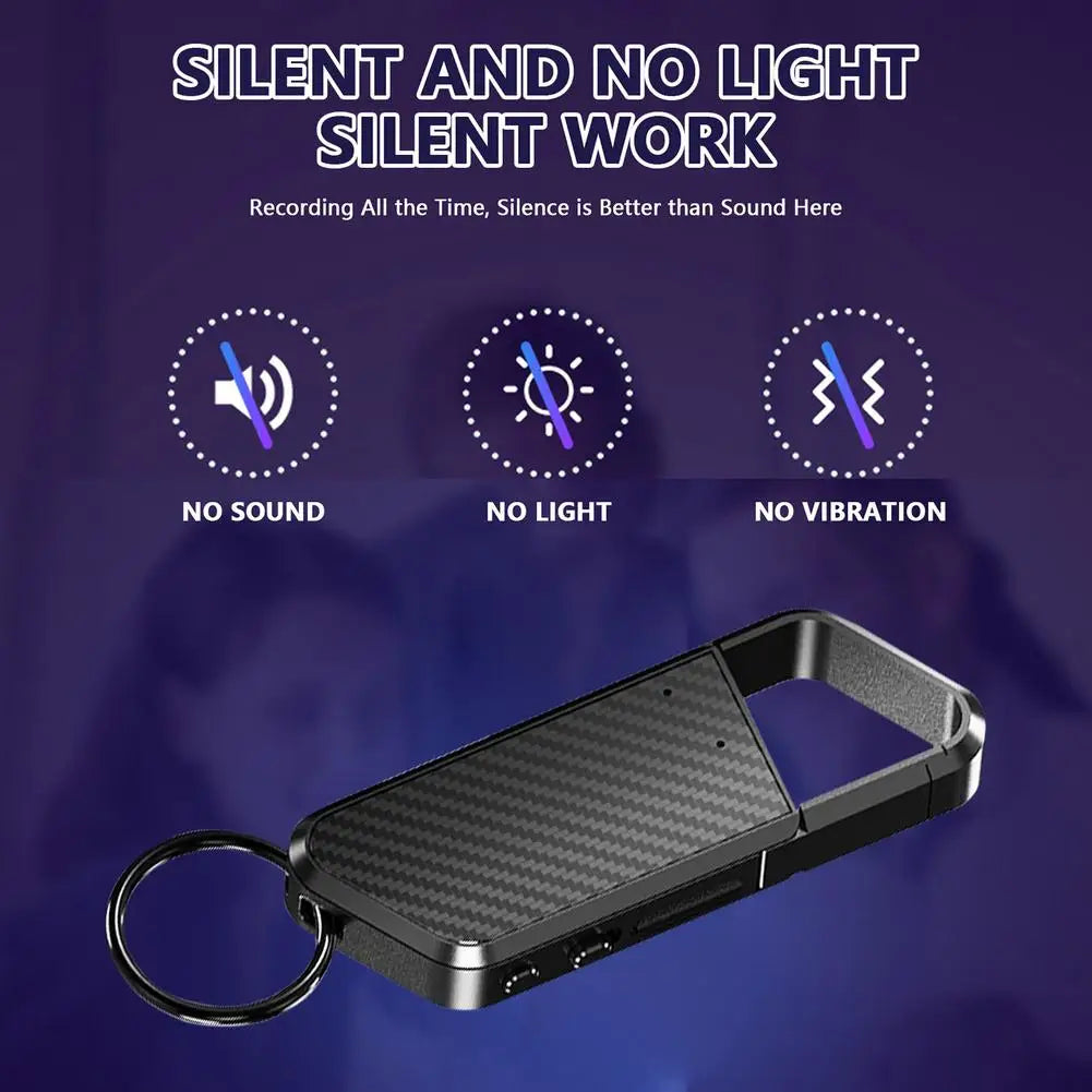 8-128GB Keychain Mini Voice Activated Recorder