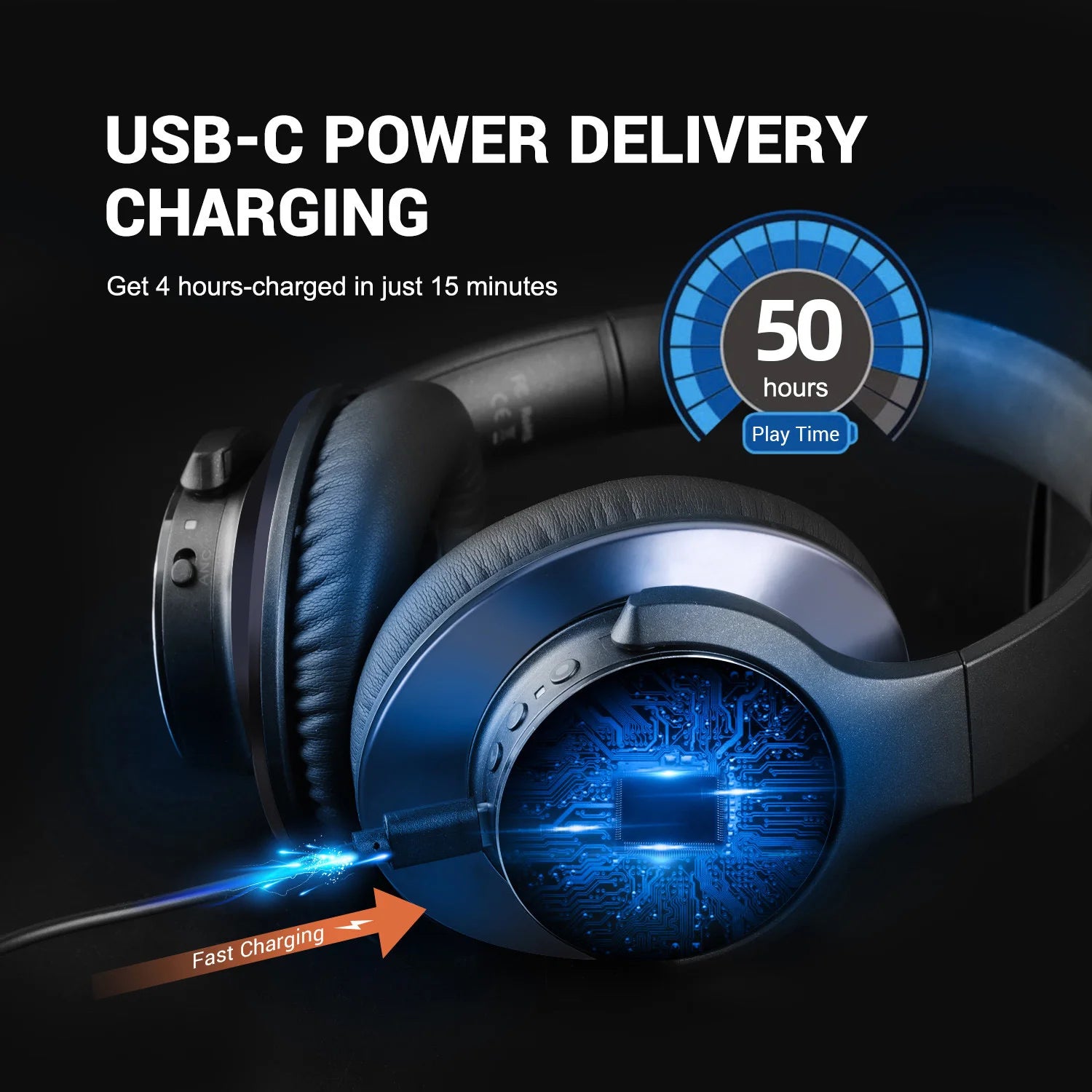 Hybrid ANC Hi-Res Wireless Headphones
