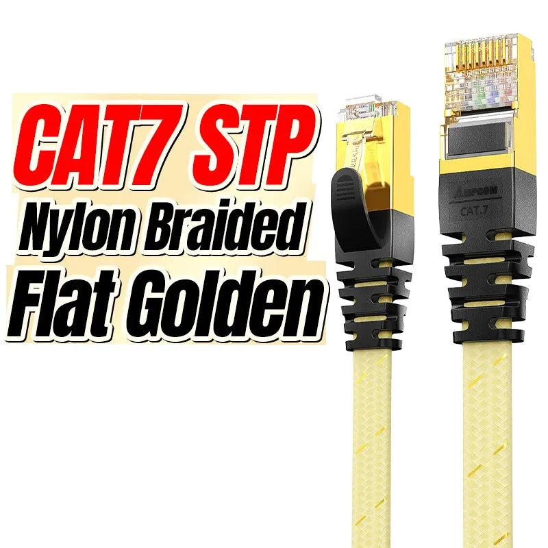 10Gbps Flat Cat7 Ethernet Patch Cable