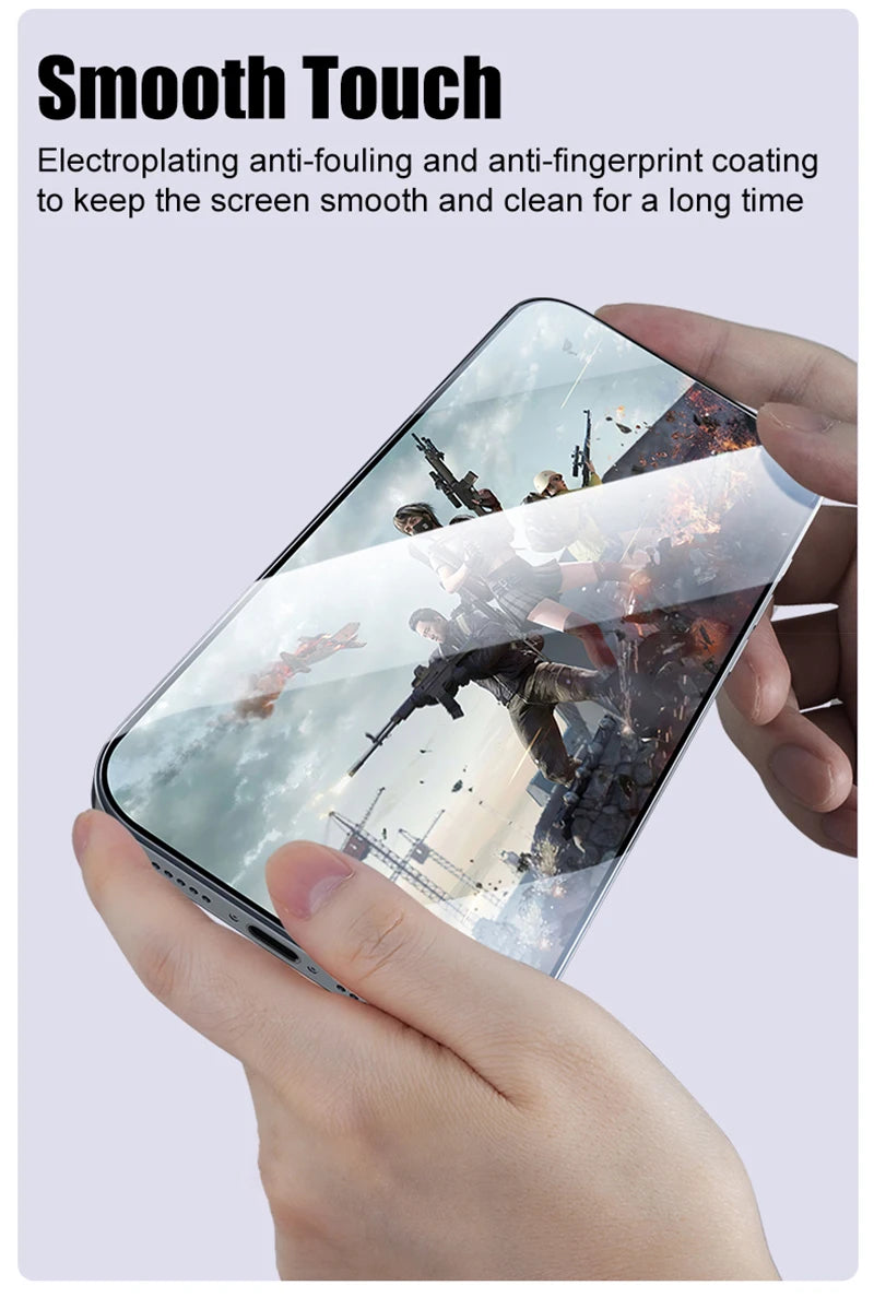 2PCS Full-Coverage Tempered Glass Screen Protector