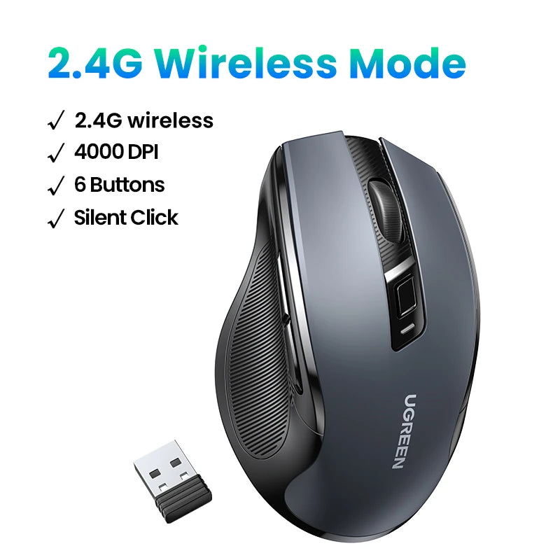 Quiet Wireless 4000DPI Mouse