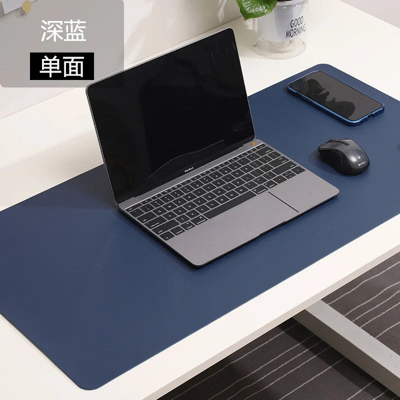 Large White PU Leather Gaming Mousepad