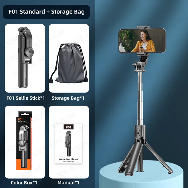 Bluetooth Selfie Stick Tripod Desktop Stand