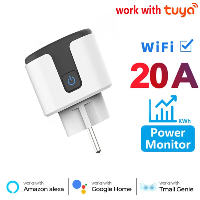 20A WiFi Smart Plug with Power Metering