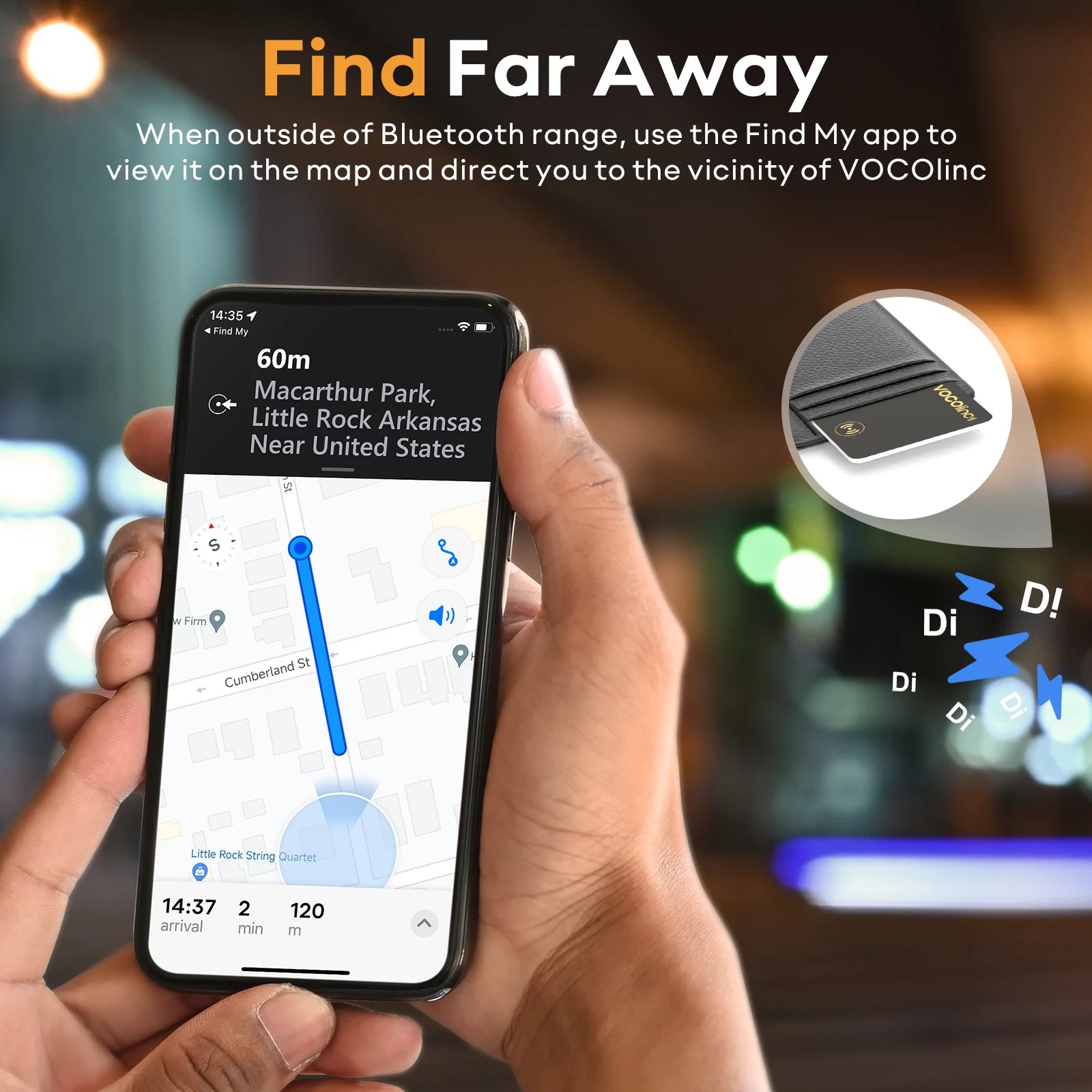 Smart Wallet Bluetooth GPS Tracker