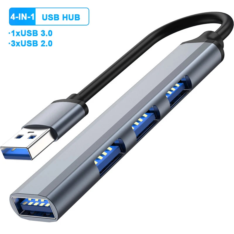 4-Port USB 3.0 Type-C Hub Adapter