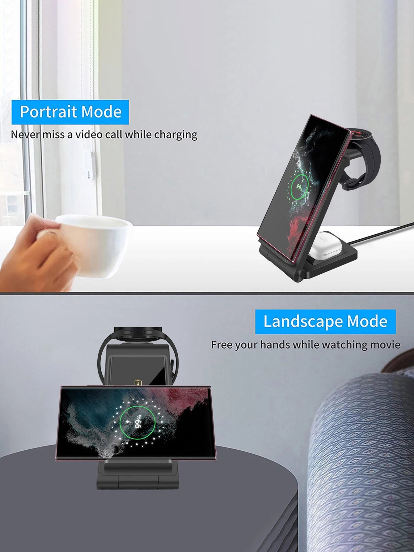 3 in 1 Wireless Charger for Samsung