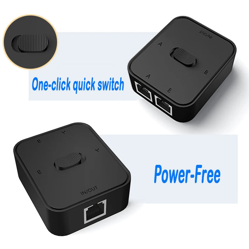 2-Port Gigabit RJ45 Network Switch