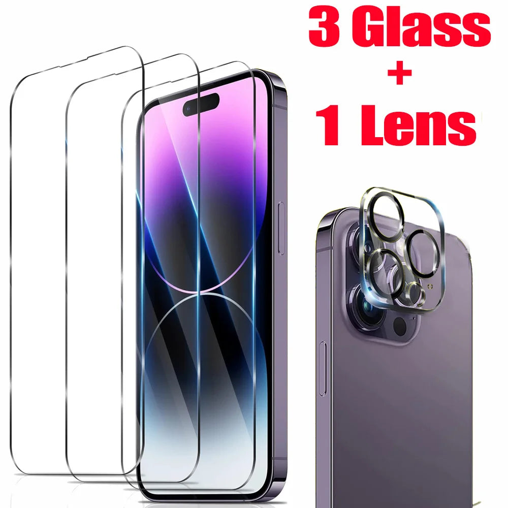 HD Tempered Glass Screen & Lens Protector