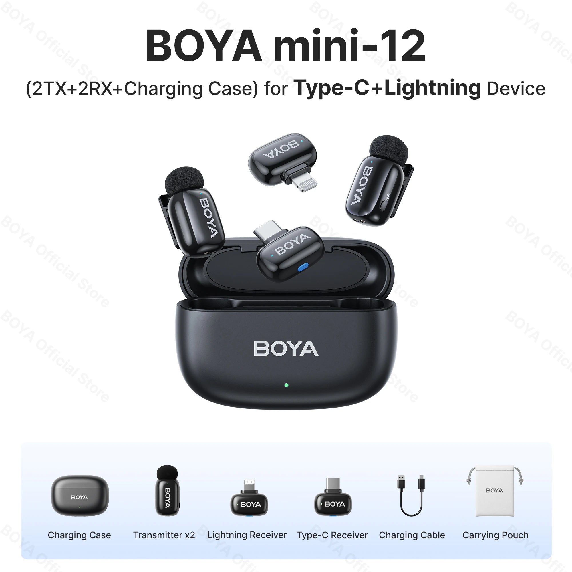 Mini Wireless Lavalier Mic for iPhone