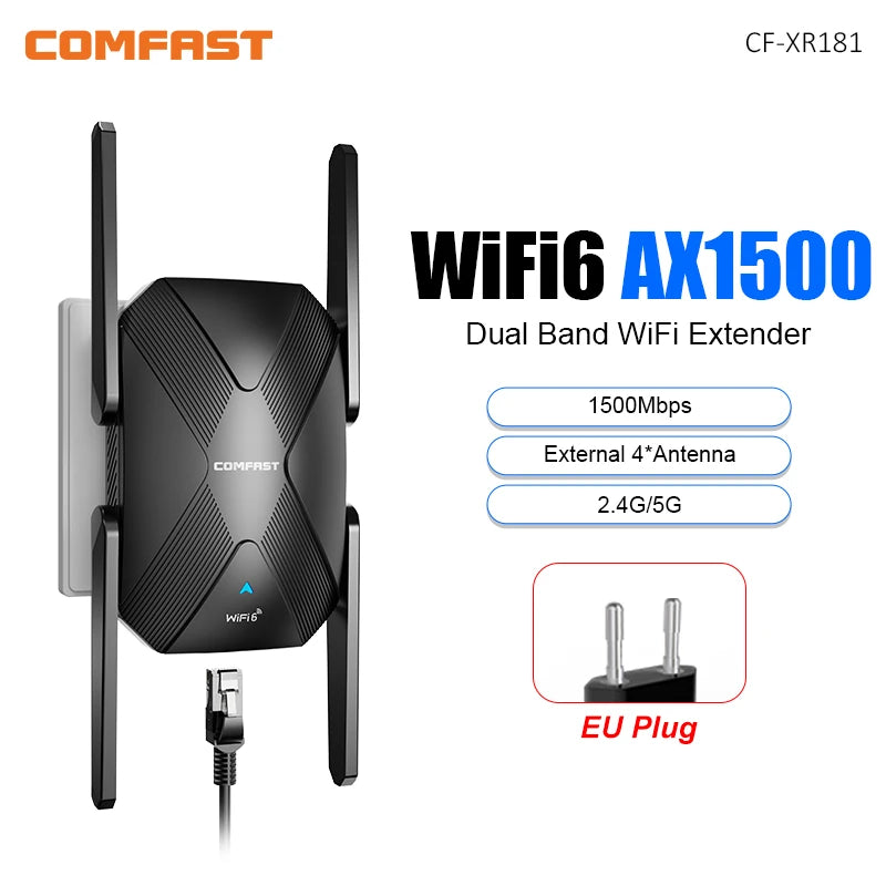 WiFi 6 Signal Booster AX1500
