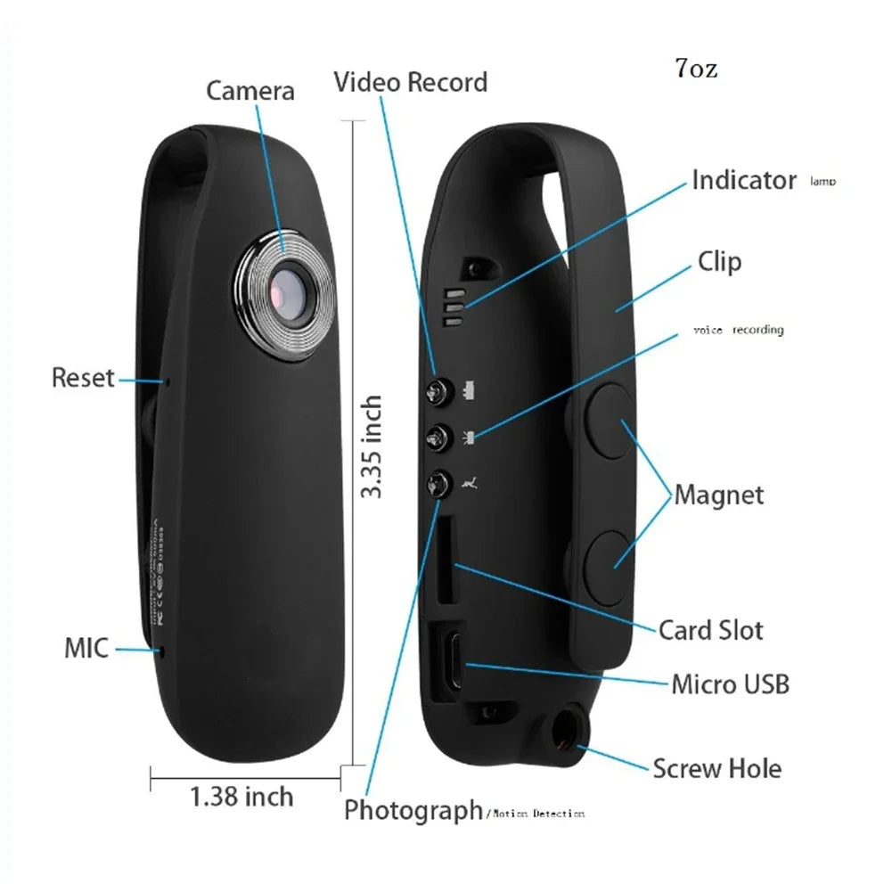 Portable HD Mini Spy Camera