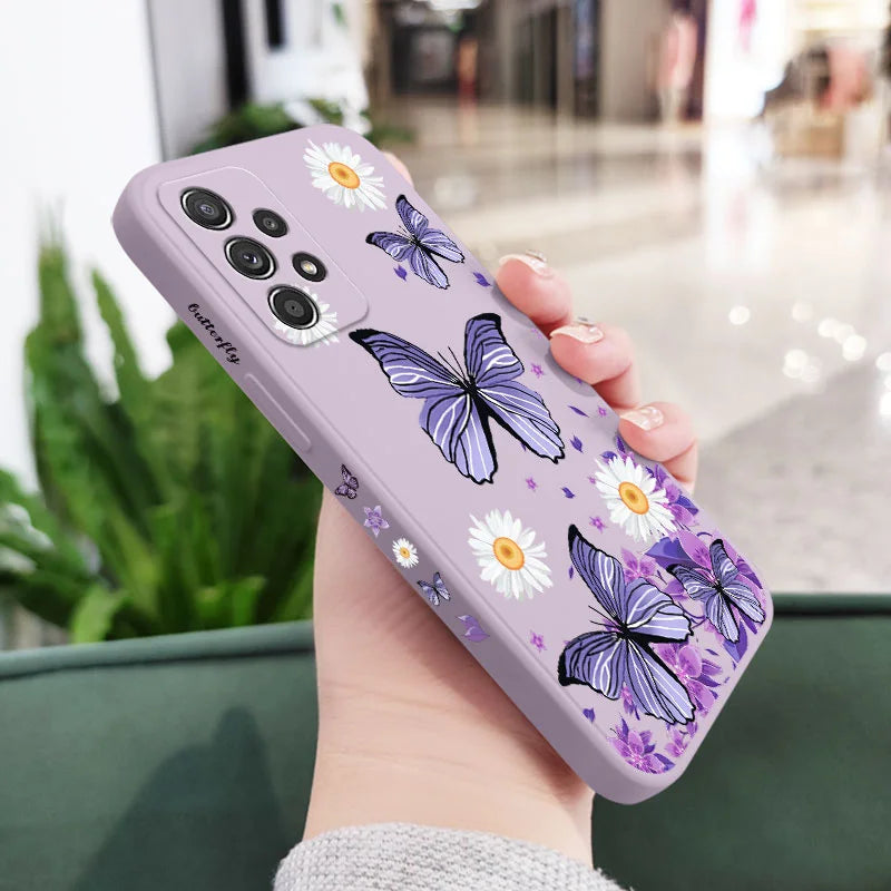 Purple Butterflies Case For Samsung