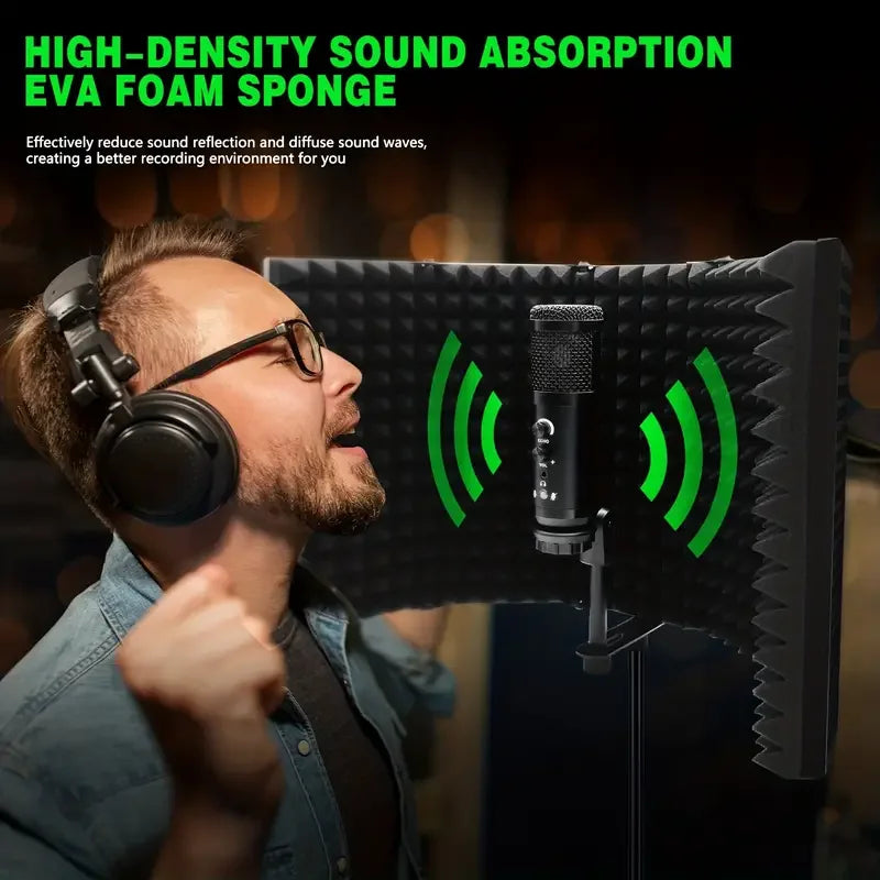 3/5 Panel Microphone Isolation Shield