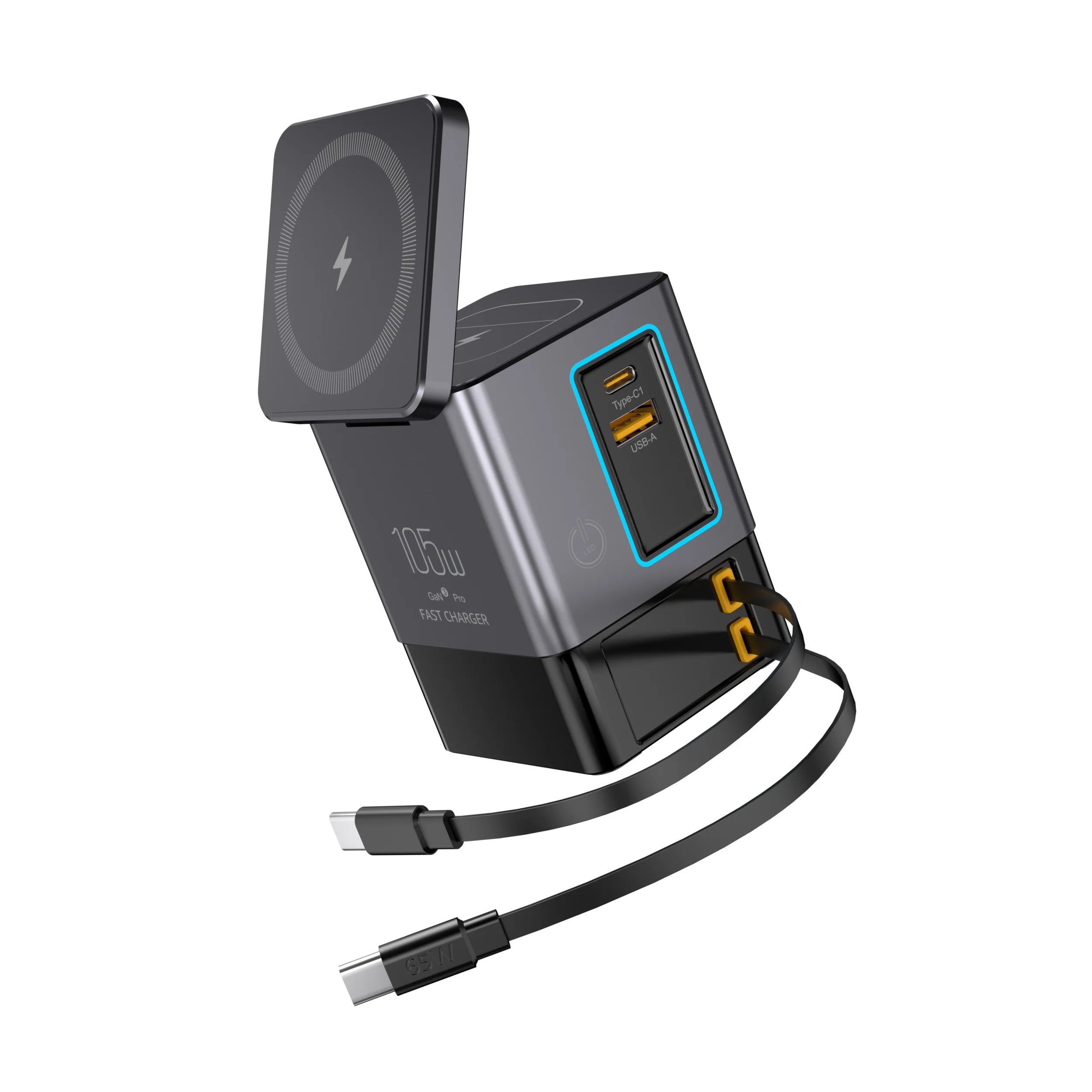 105W GaN 6-in-1 Magnetic Charger