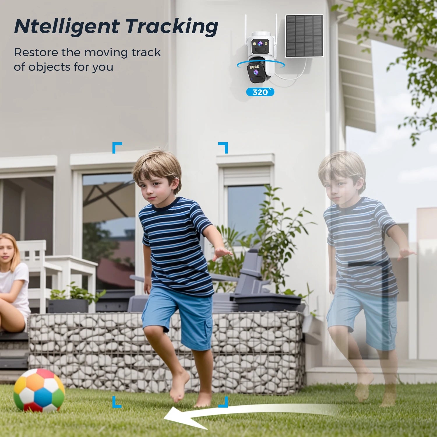 8MP Dual Lens Solar WIFI Security Camera