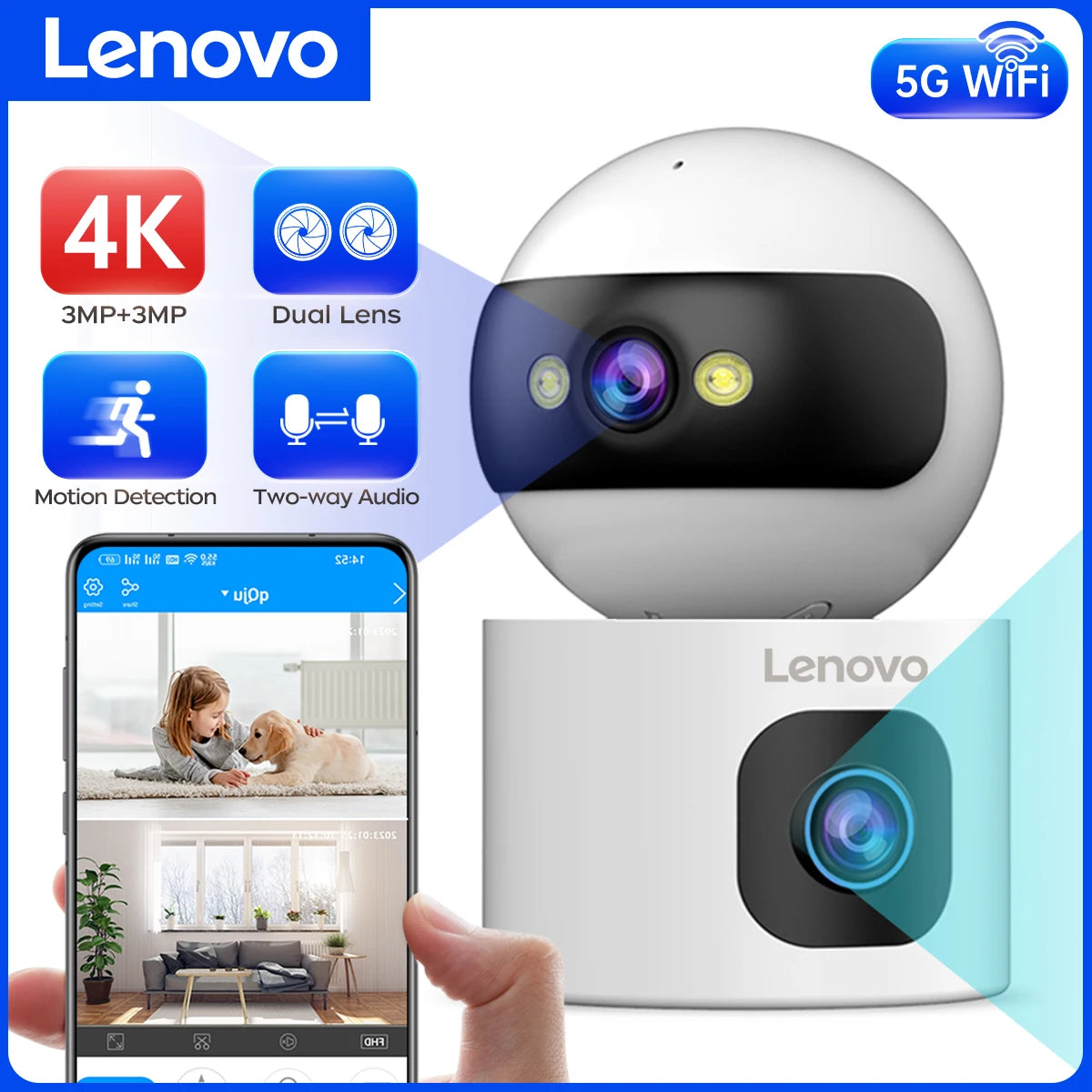 4K Dual-Lens Smart Security Camera