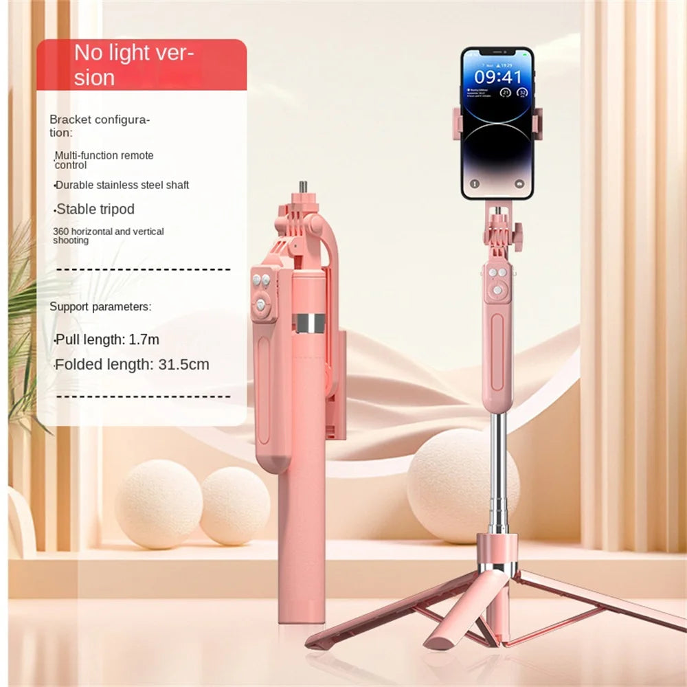 360 ° Rotation Lighted Selfie Stick Tripod