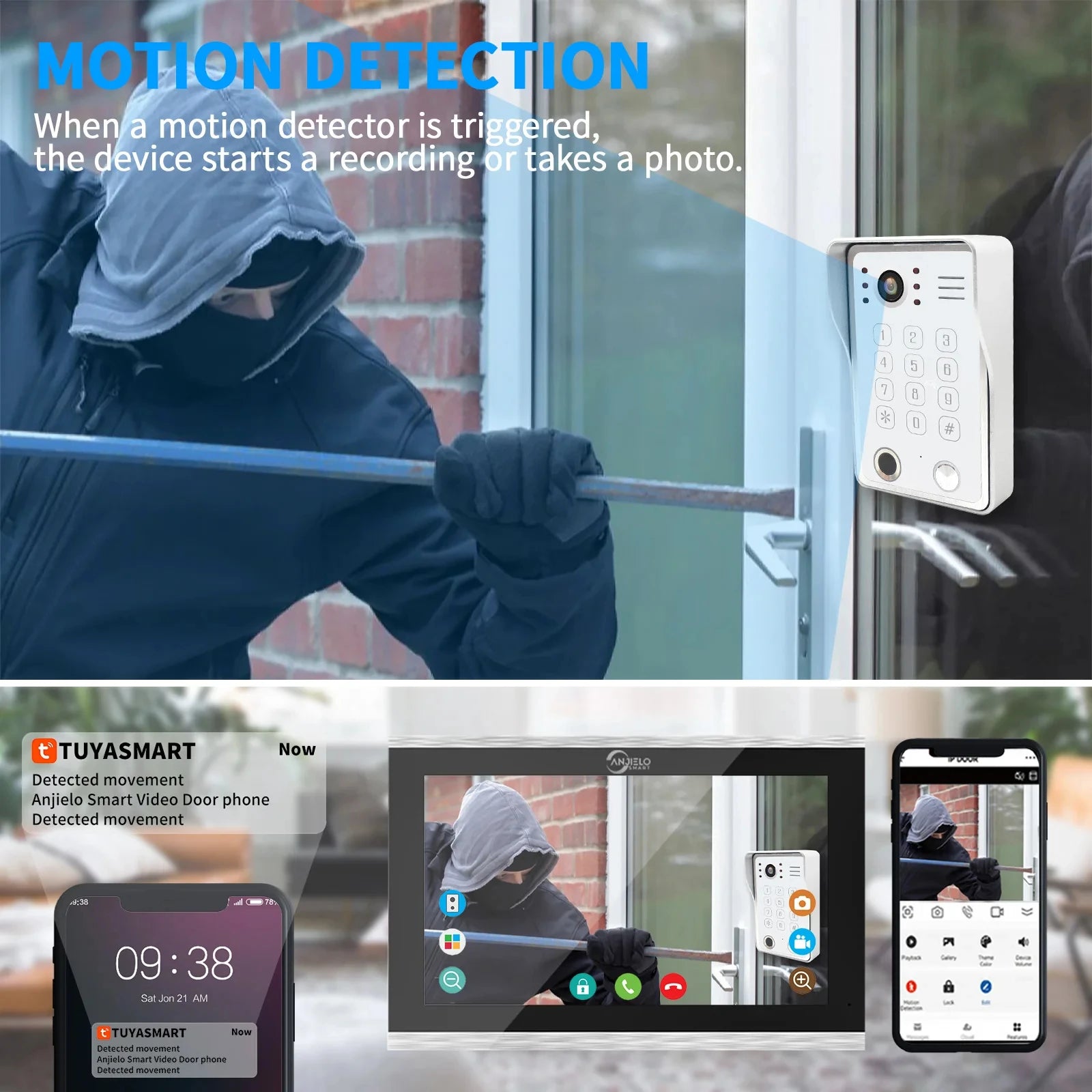 5-in-1 Smart WiFi Video Doorbell