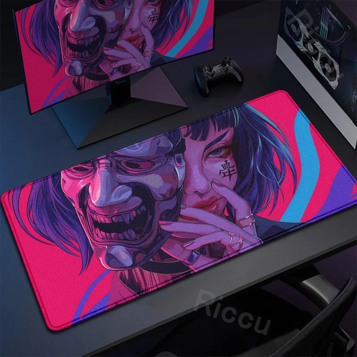 Large 40x90cm Japan-Themed Mousepad