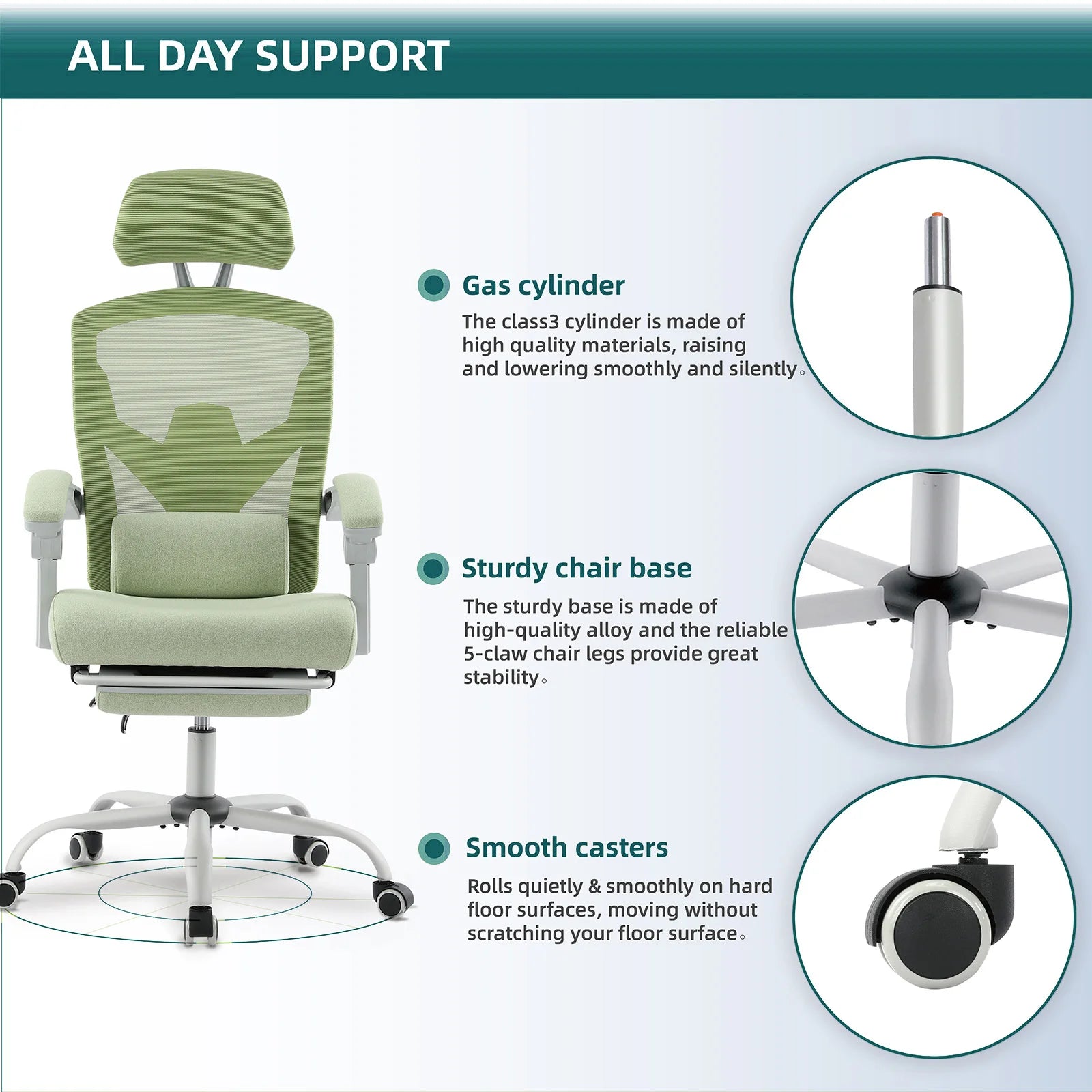 Mesh Ergonomic Rocking Gaming Chair