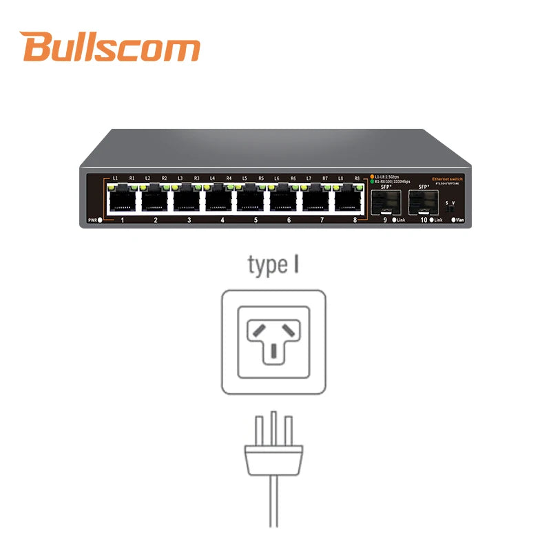 10-Port 2.5GbE Unmanaged Network Switch