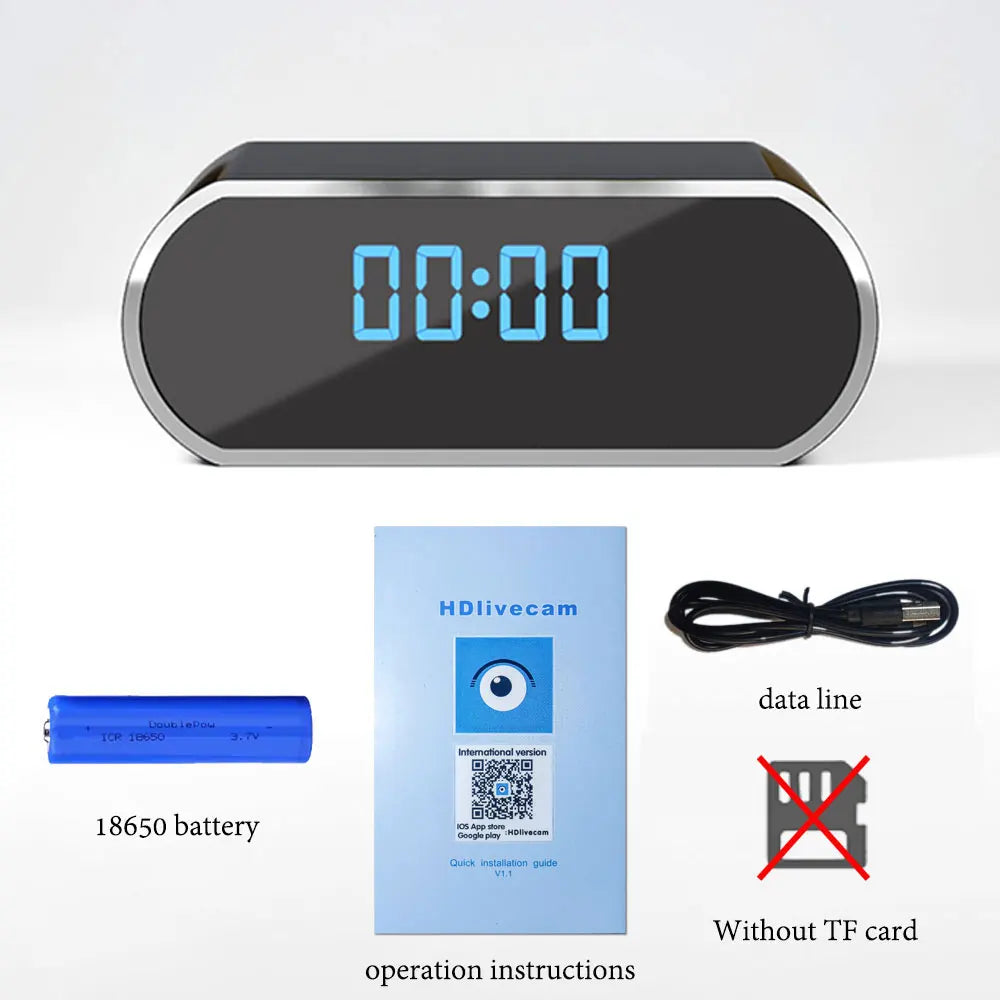 Night Vision Clock DVR Camera