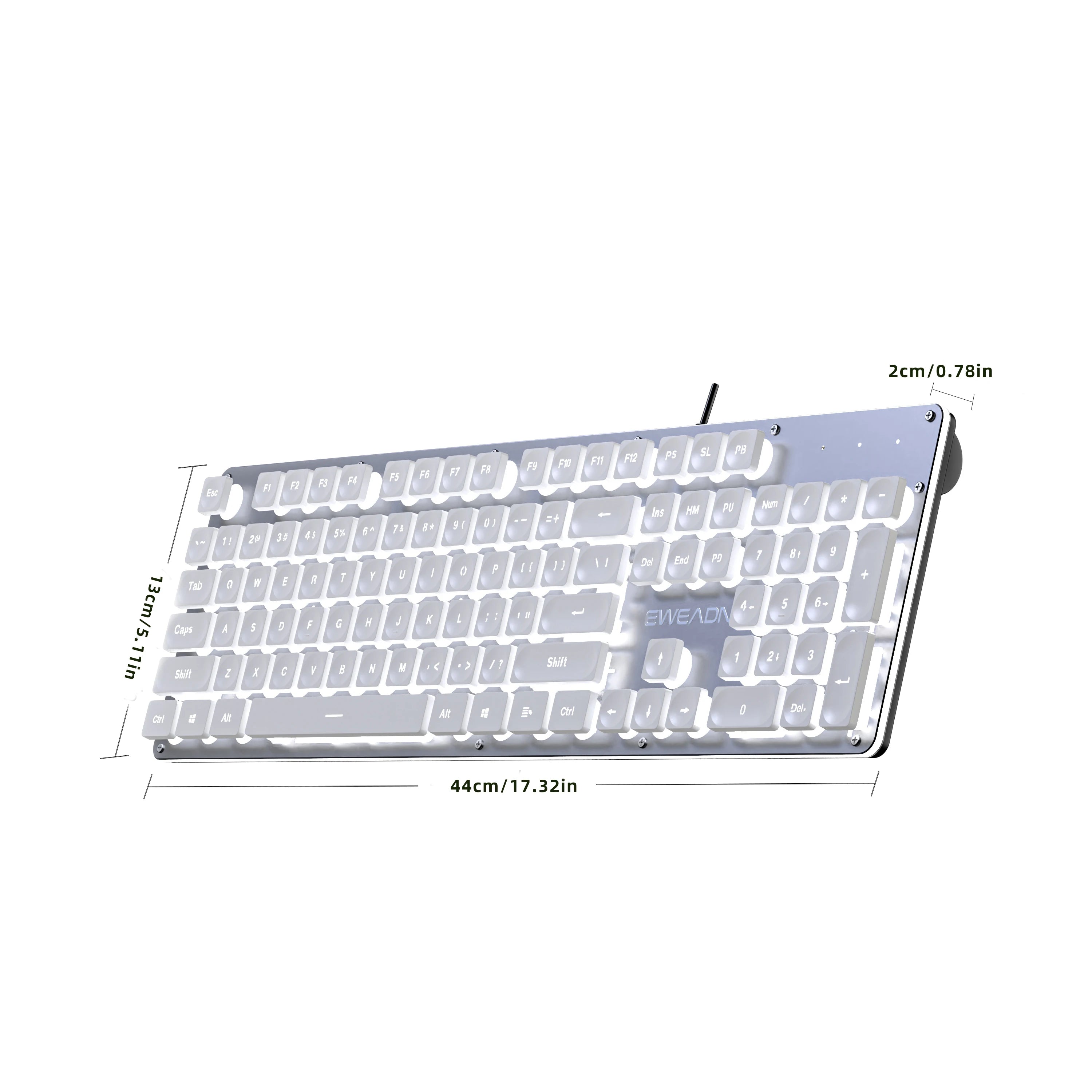 Metal Panel Silent Keyboard