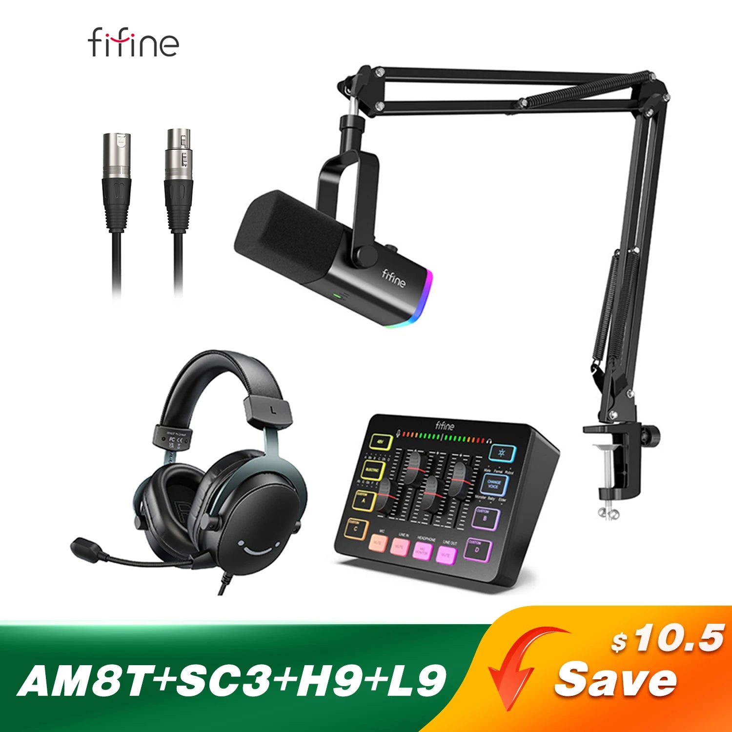 Gaming Audio Set Microphone & Mixer Headset