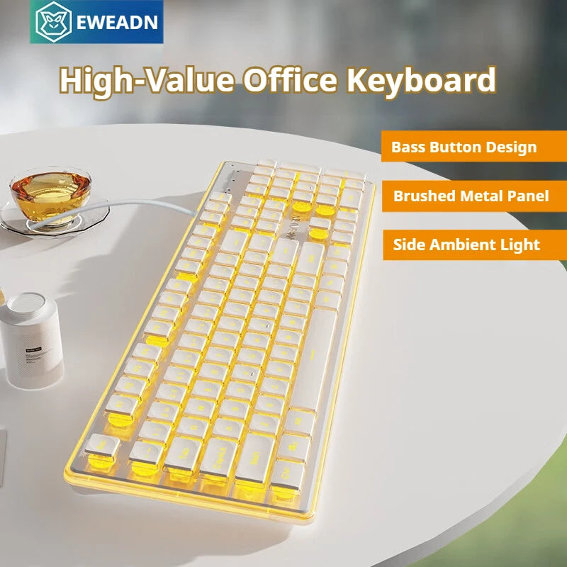 Metal Panel Silent Keyboard