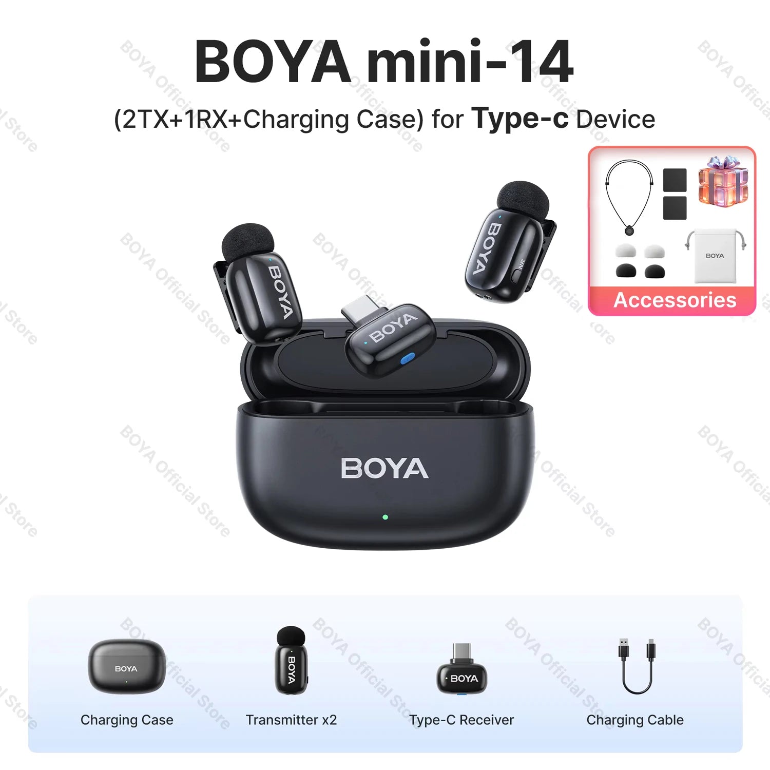 Mini Wireless Lavalier Mic for iPhone