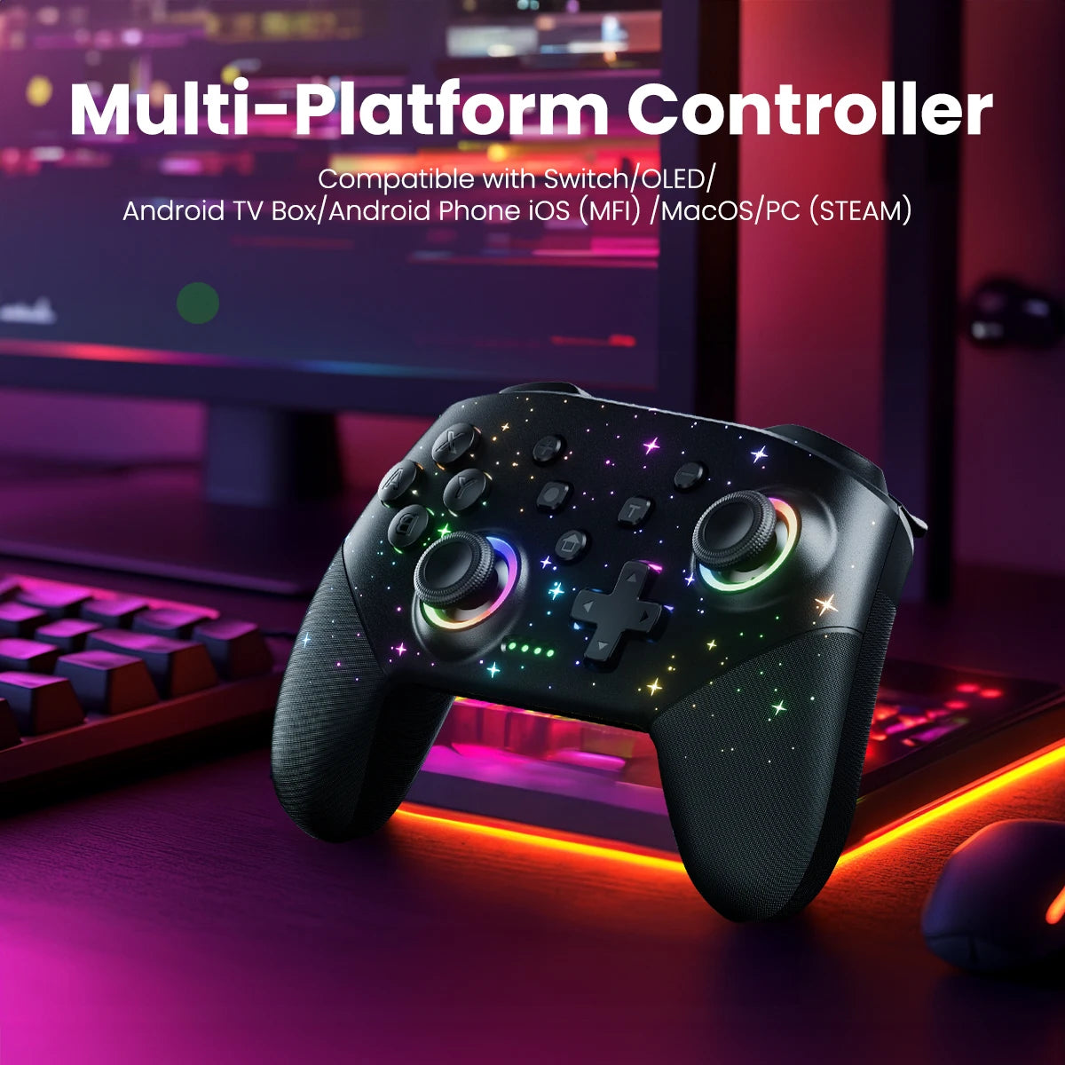 Programmable Wireless Switch Controller Black