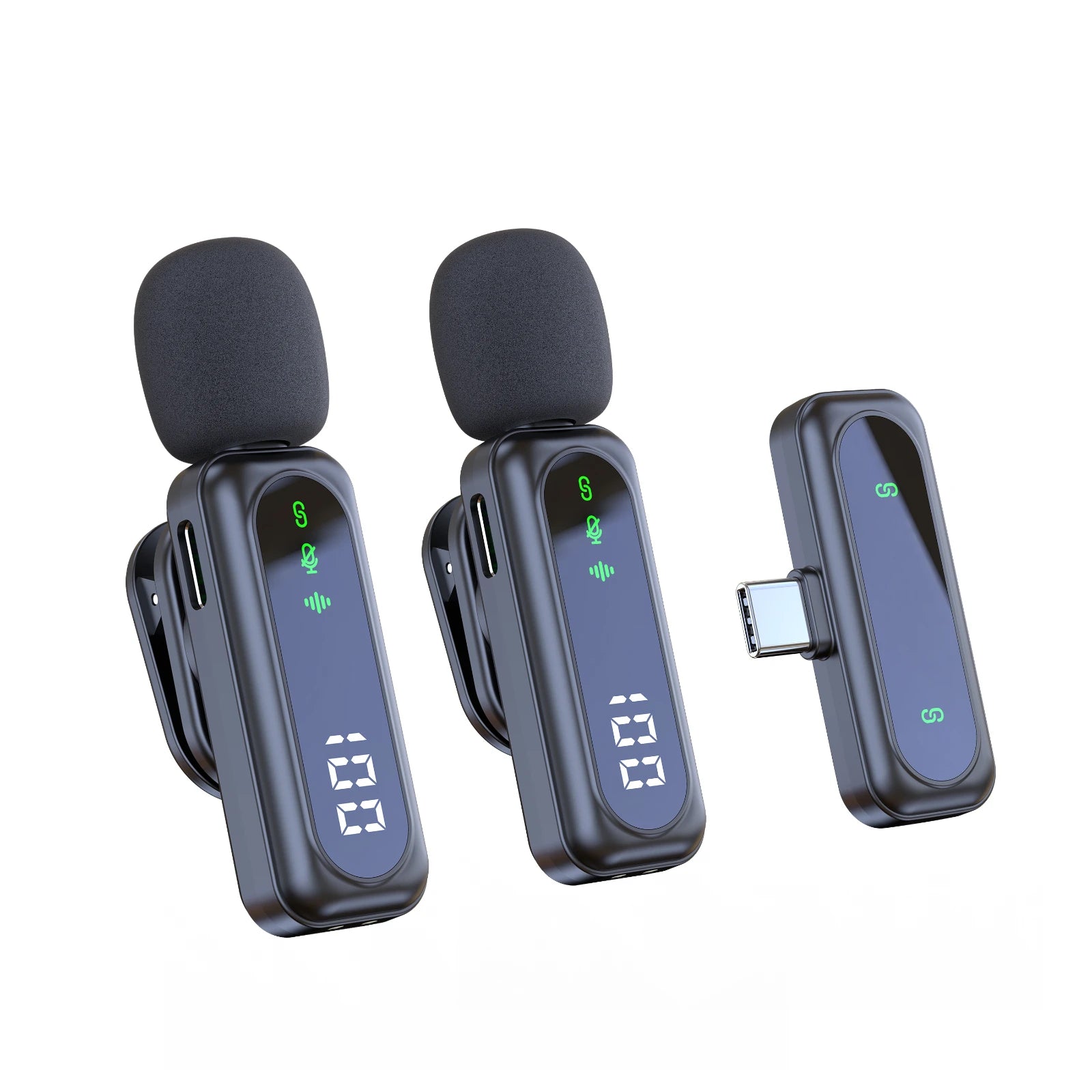 Wireless Lavalier Lapel Microphone with Noise Reduction