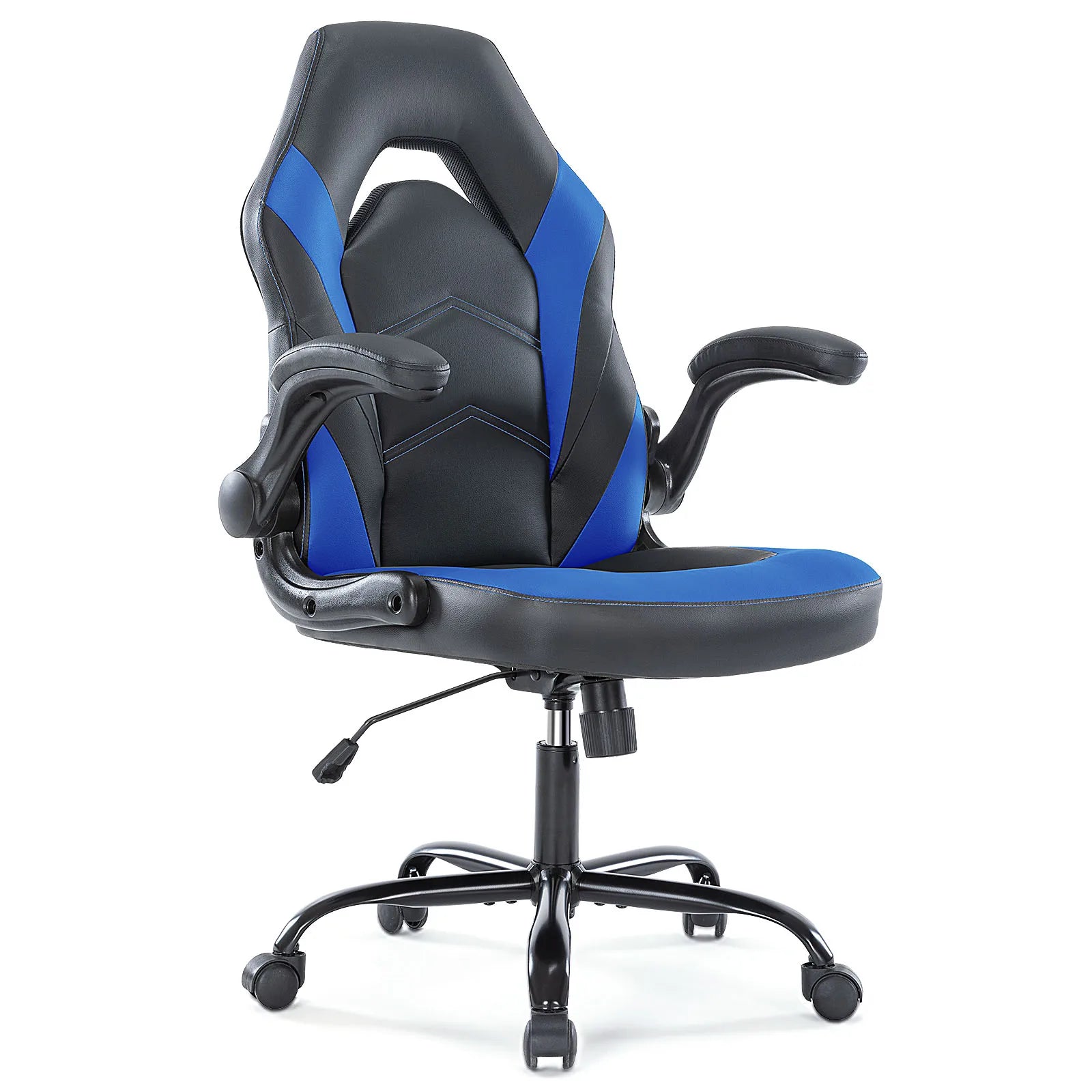 PU Leather Ergonomic Gaming Chair with Flip-up Arms
