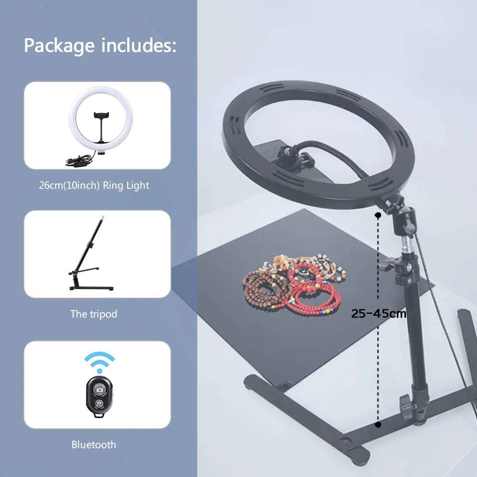 26cm LED Ring Light with Tripod