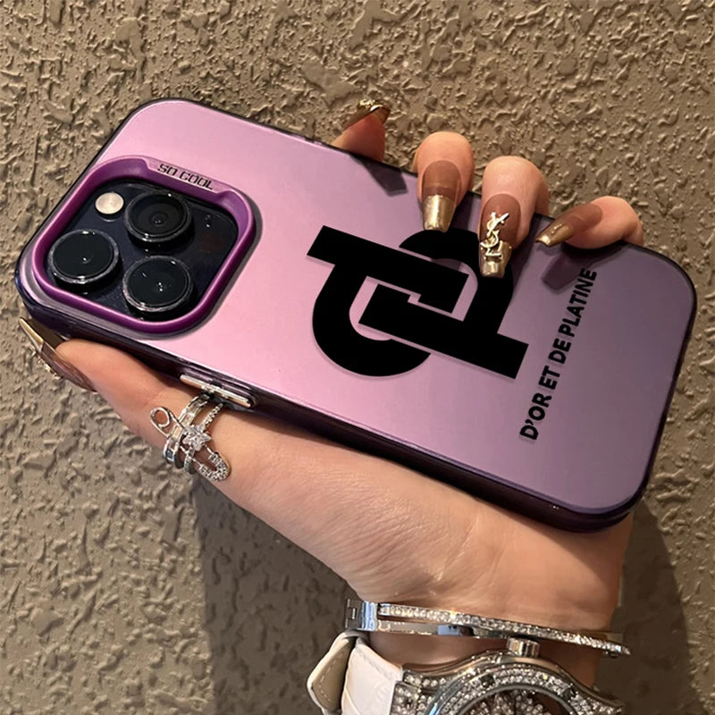 Shockproof Plating Matte Cover Case for iPhone 16