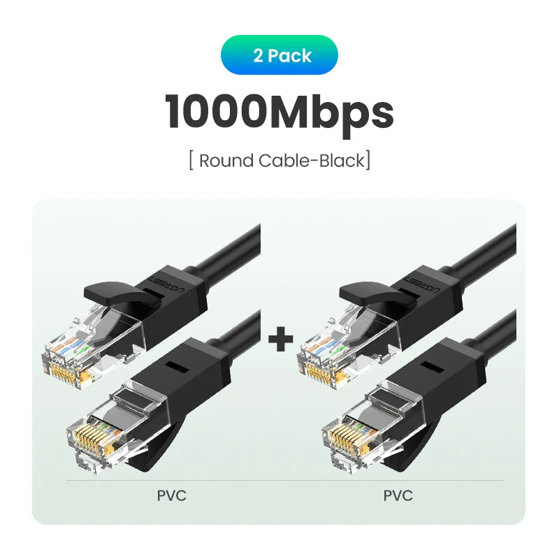 1000Mbps Shielded Gigabit Ethernet Network Cable