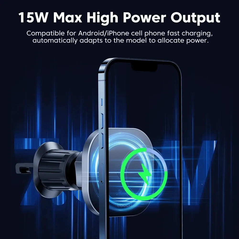 15W Magnetic Car Wireless Charger