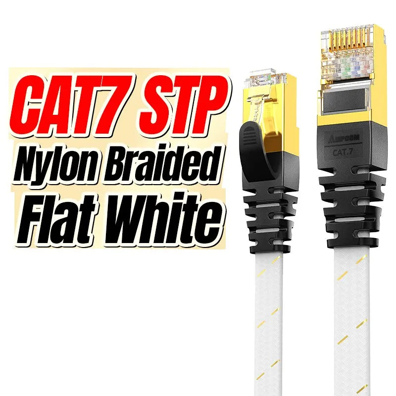 10Gbps Flat Cat7 Ethernet Patch Cable