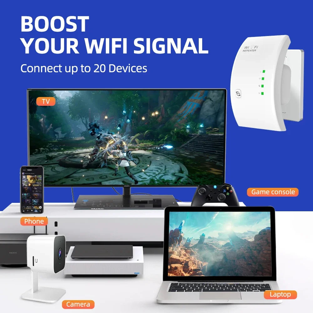 300M Long Range Wi-Fi Booster