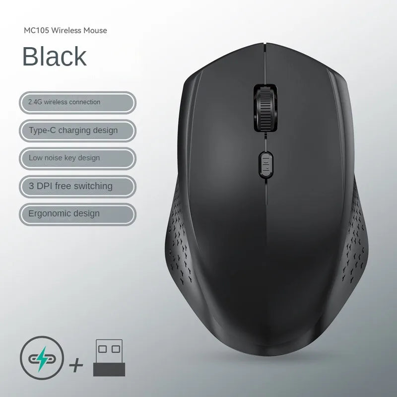 Bluetooth 5.2 Silent Rechargeable Dual-Mode Mouse